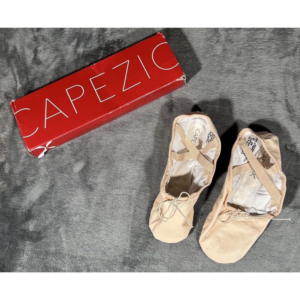 Capezio Leather Cobra Shoes‎ Size 5.5 Pink Ballet Split Sole Dance 2033